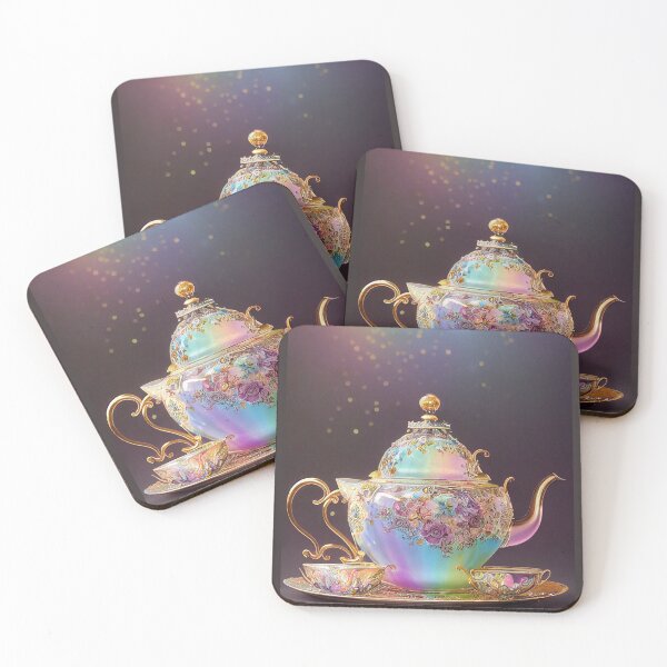 Item preview, Tea Set of the Fairy 4 designed and sold by BeepBoopArtShop.