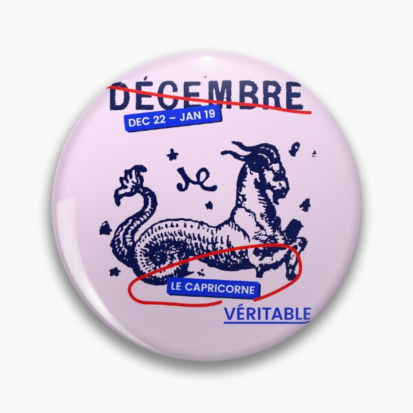 Aperçu de l'œuvre Ancien signe astrologique d'astrologie vintage français - le Capricorne / Capricorne créée et vendue par ClickForMore.