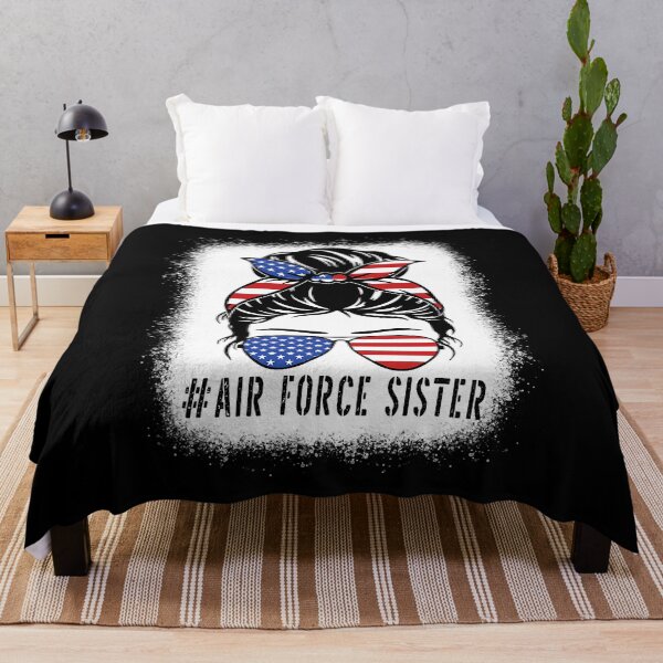 Item preview, Air Force Sister Messy Bun Sunglasses Military Veterans Day designed and sold by AlbredaAE.