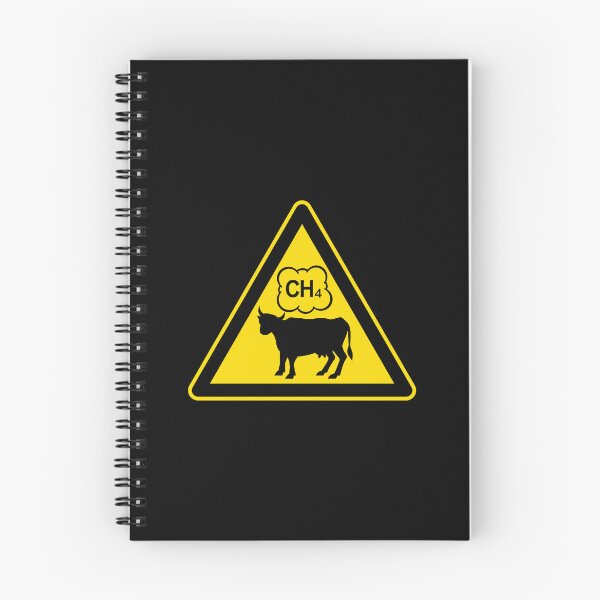 Item preview, Cow Methane Warning Sign designed and sold by sifis.
