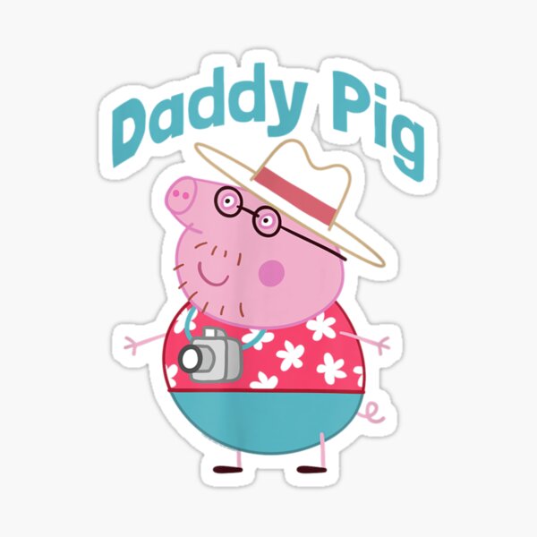 "Pig Daddy Pig " Sticker for Sale by RomanFleischer | Redbubble