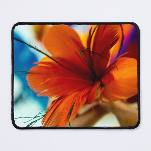 Item preview, Orange feather flower designed and sold by Teniche.