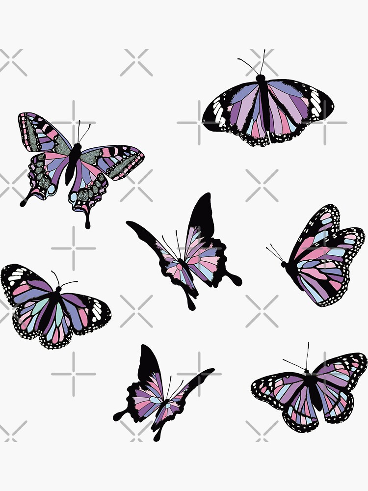 Butterfly Pack Sticker for Sale by sydneyw31