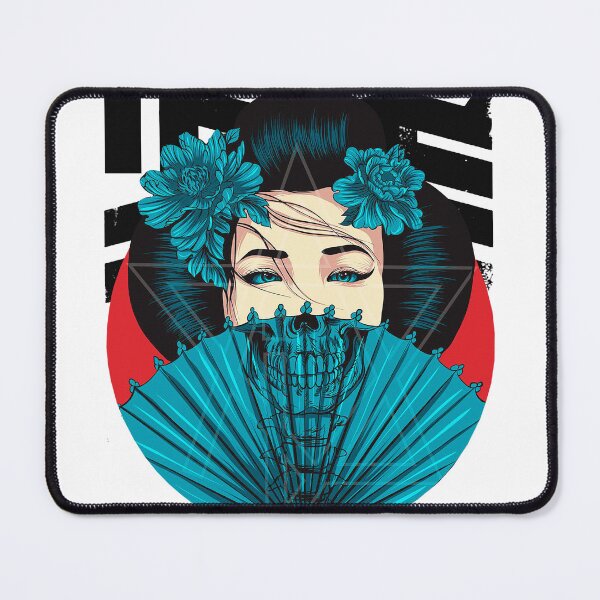 Item preview, Japanese Geisha Skull Face Cyberpunk Urban Style designed and sold by OWLvision33.