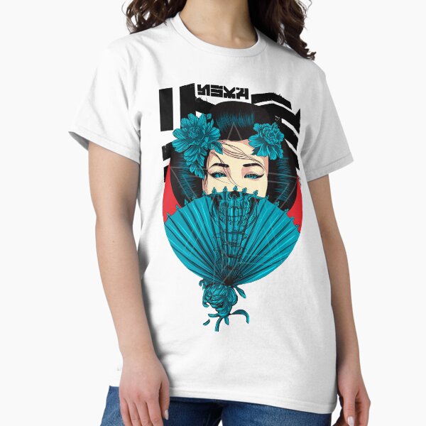Item preview, Japanese Geisha Skull Face Cyberpunk Urban Style designed and sold by OWLvision33.