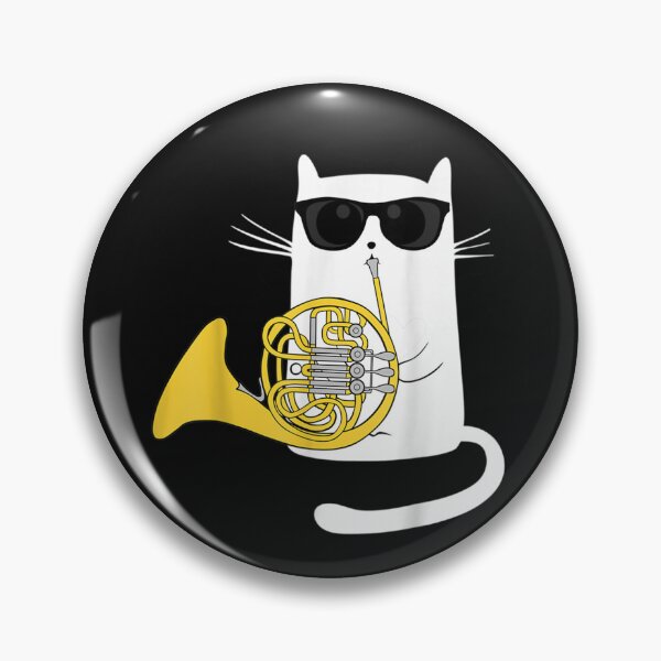 Item preview, Jazz Cat Playing French Horn - Cool Smooth  designed and sold by Brandononald.