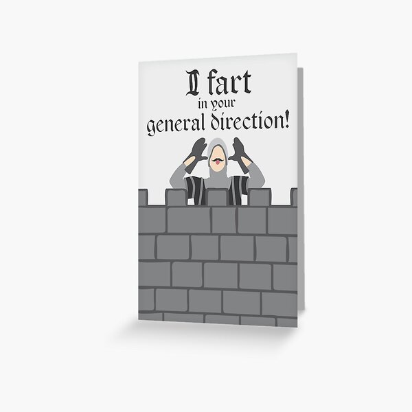 French Taunting Guard Greeting Card