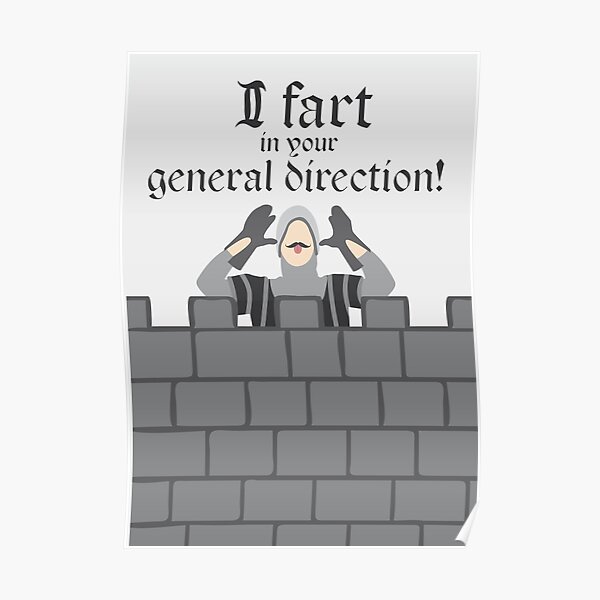 French Taunting Guard Poster
