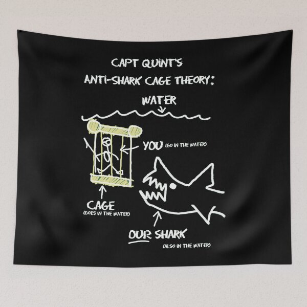 Item preview, Capt Quwt's Anti - Shark Cage Theory Water designed and sold by BRODYKIER.
