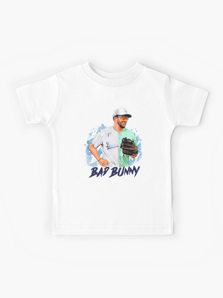 Bad Bunny in Los Angeles Baseball Jersey Kids T-Shirt for Sale by