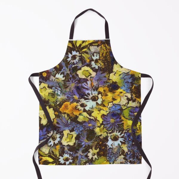 Item preview, Flower bed painting Van Gogh style designed and sold by Gaurav Garg.