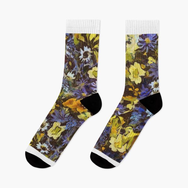 Item preview, Flower bed painting Van Gogh style designed and sold by Gaurav Garg.