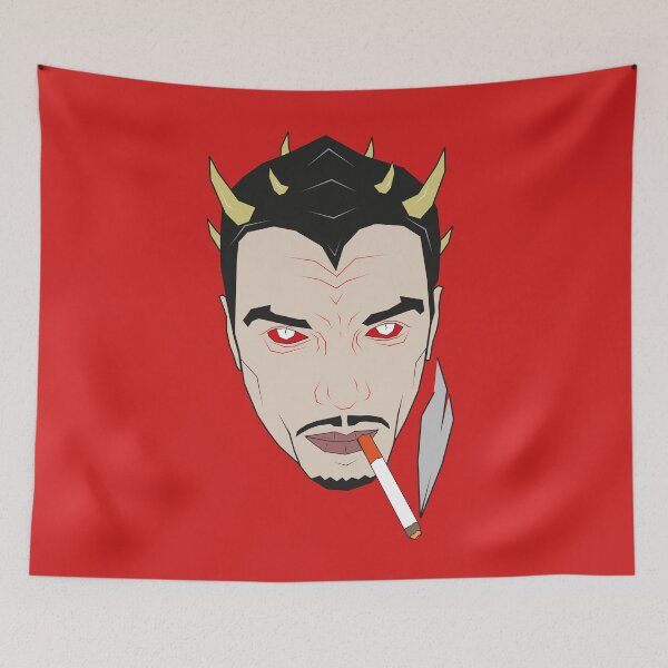 Item preview, Smoking horned monster designed and sold by Basst64.