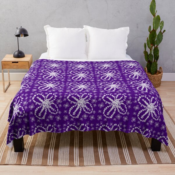 Item preview,  Modern Indigo Tie Dye Floral Shibori Pattern  designed and sold by Tamas Das.