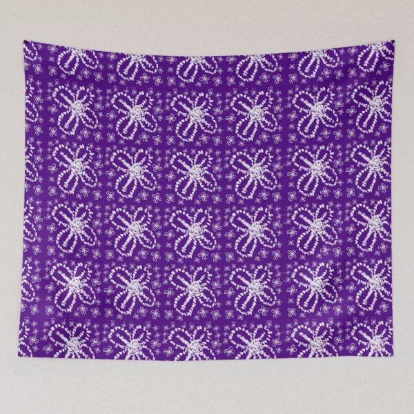 Item preview,  Modern Indigo Tie Dye Floral Shibori Pattern  designed and sold by Tamas Das.