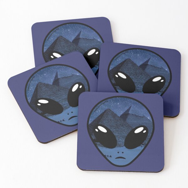 Item preview, Alien head - Pyramids Night skin designed and sold by AreaStickers.