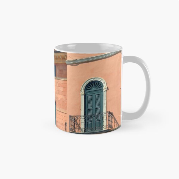 Item preview, Classical and ancient Italian buildings with red facade and green window shutters  designed and sold by oanaunciuleanu.
