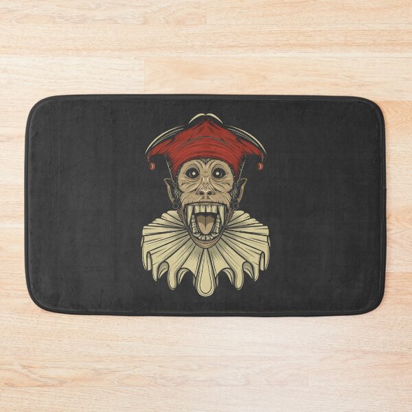 Item preview, Smiling circus monkey wearing jester hat and neck ruff designed and sold by Verro Riezie.