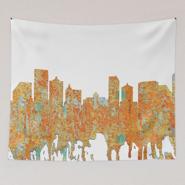 Item preview, Atlantic City Skyline - Rust designed and sold by Marlene Watson-Hall.