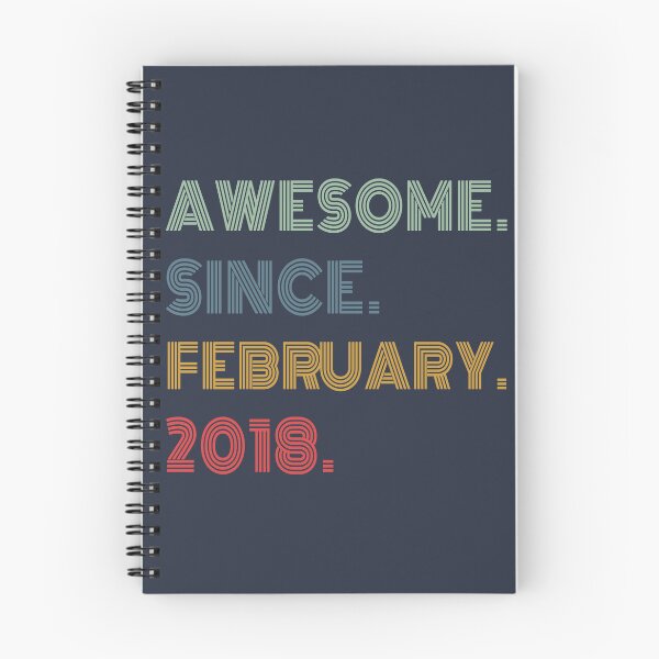 Item preview, Awesome Since February 2018  Funny Birthday Gift designed and sold by Artsy Fun.