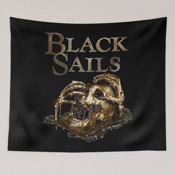 Item preview, Black Sails Golden Skull Logo Essential designed and sold by Brandononald.