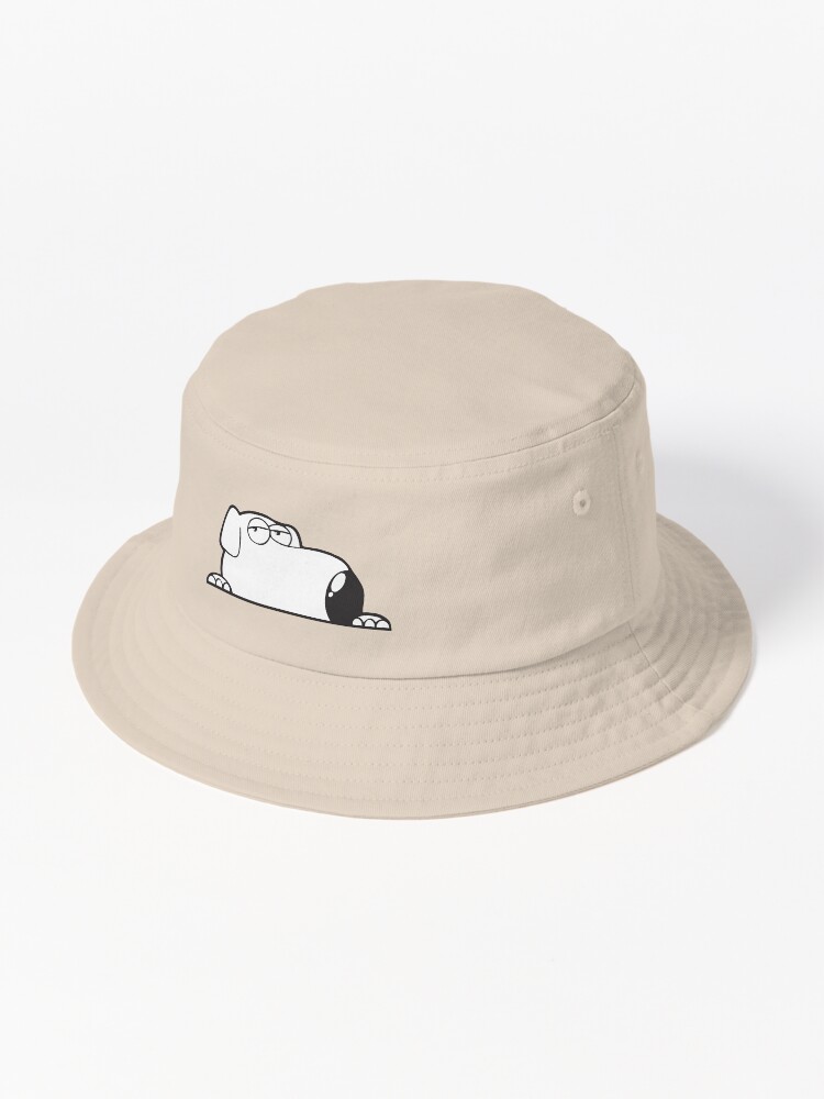 Brian Dog Peeker Cartoon Funny | Bucket Hat