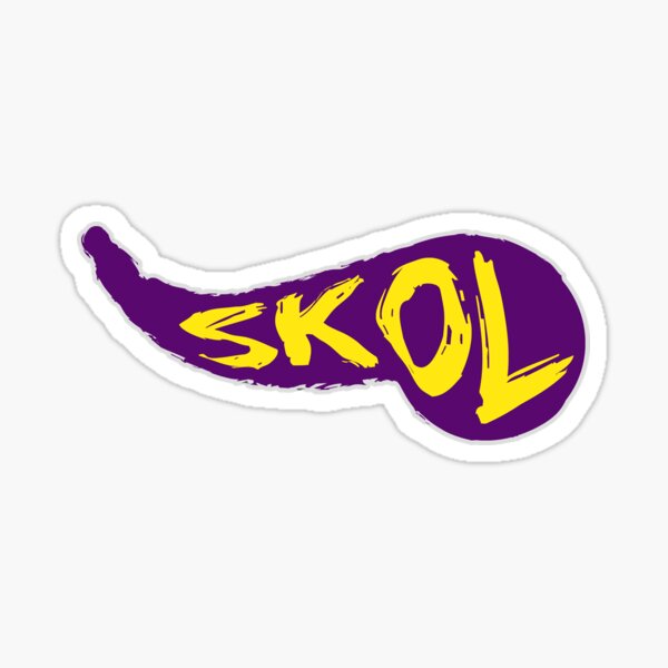 Minnesota Vikings SKOL Vikings Slogan - Double Up Die Cut Decal Set at  Sticker Shoppe