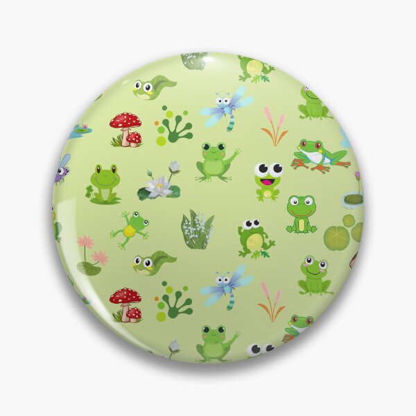 Item preview, Cute frog wallpaper - Frog pattern designed and sold by Rubi16.
