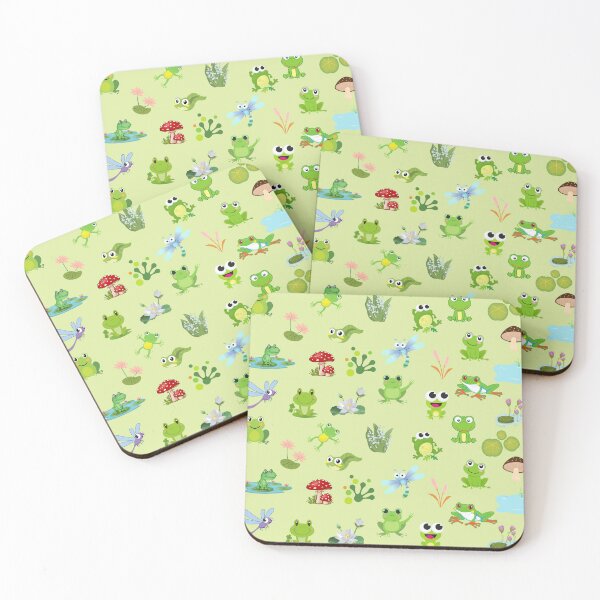 Item preview, Cute frog wallpaper - Frog pattern designed and sold by Rubi16.