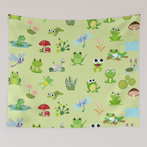 Item preview, Cute frog wallpaper - Frog pattern designed and sold by Rubi16.