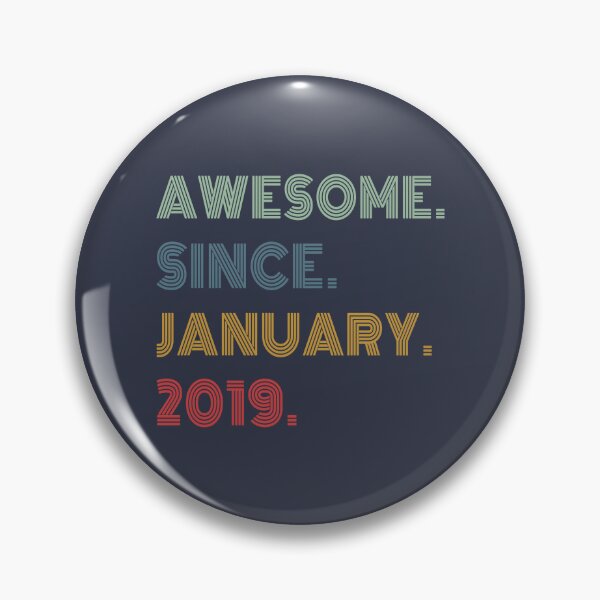 Item preview, Awesome Since January 2019 Funny Birthday Gift designed and sold by Artsy Fun.