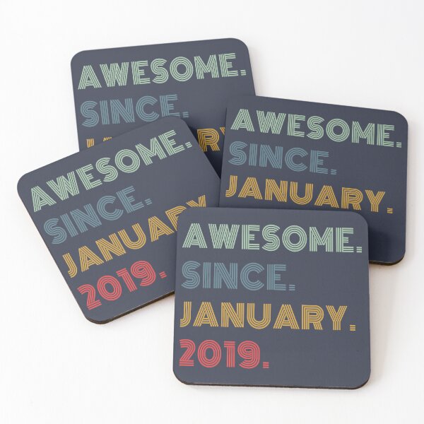 Item preview, Awesome Since January 2019 Funny Birthday Gift designed and sold by Artsy Fun.