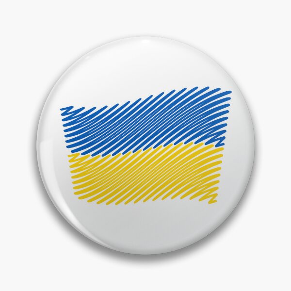 Item preview, Ukraine Flag Scribble (Blue - Yellow) designed and sold by MrFaulbaum.