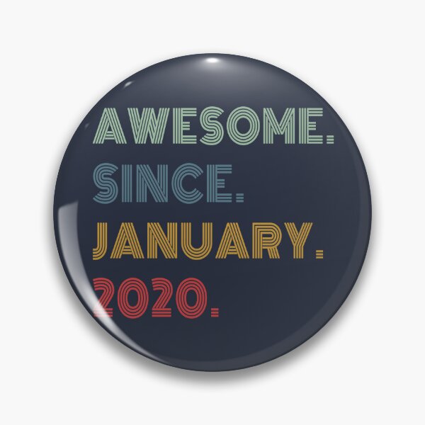 Item preview, Awesome Since January 2020, Funny Birthday Gift designed and sold by Artsy Fun.