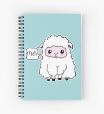 Meh. Sheep of Indifference Spiral Notebook