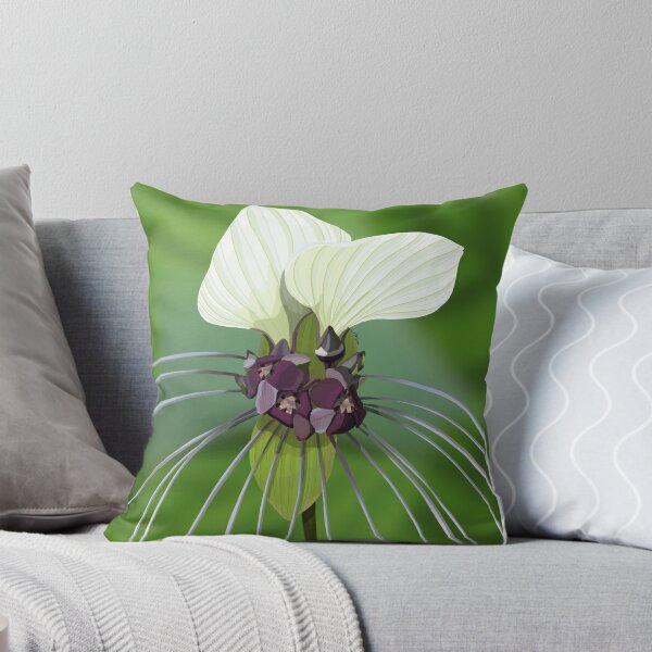 Item preview, White bat plant  designed and sold by Purplepugprints.