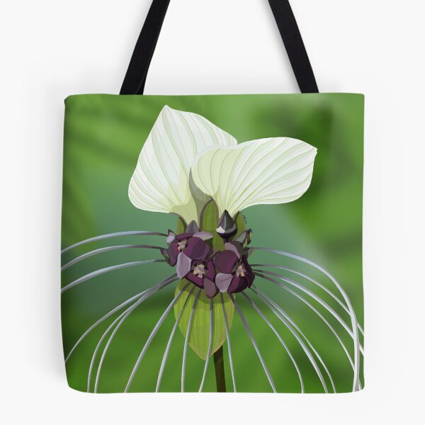 Item preview, White bat plant  designed and sold by Purplepugprints.