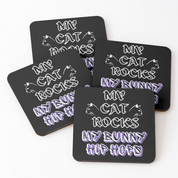 Item preview, My Cat Rocks My Bunny Hip Hops designed and sold by McThingummy.