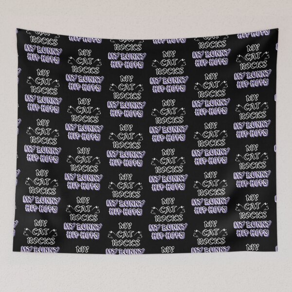 Item preview, My Cat Rocks My Bunny Hip Hops designed and sold by McThingummy.