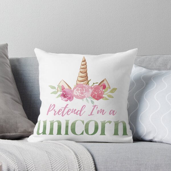 Item preview, Pretend I'm A Unicorn - Girly Watercolor Pastel Halloween Costume designed and sold by LoveSeasonz.
