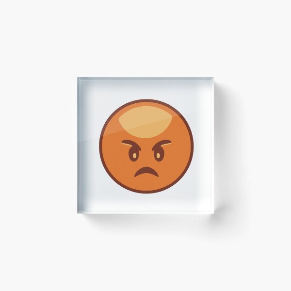 Item preview, I Hate You Angry orange Emoji designed and sold by bolkibox.