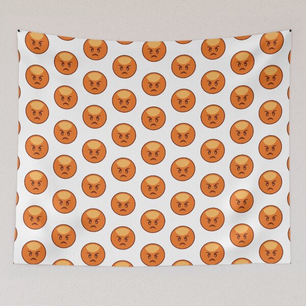 Item preview, I Hate You Angry orange Emoji designed and sold by bolkibox.