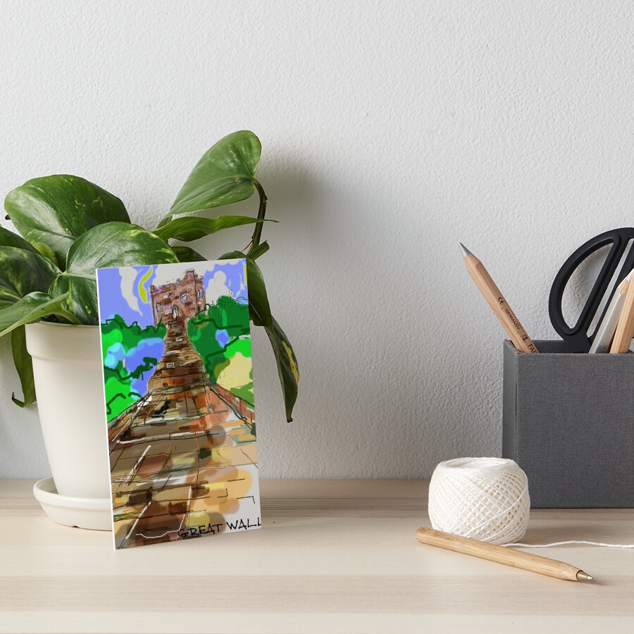 "Great Wall" Art Board Print by Veronicalam Redbubble