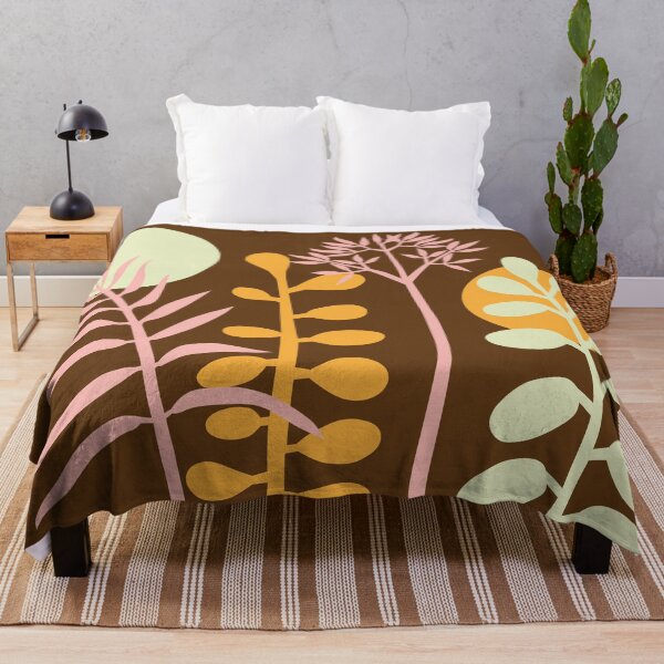 Item preview, Ibiza flowers design brown designed and sold by natasa sears.