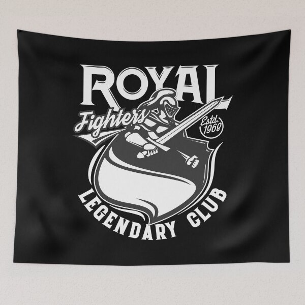 Item preview, Royal Fighter Legendary Club - A royal knight crest with the slogan Royal Fighters Legendary Club designed and sold by velisani.