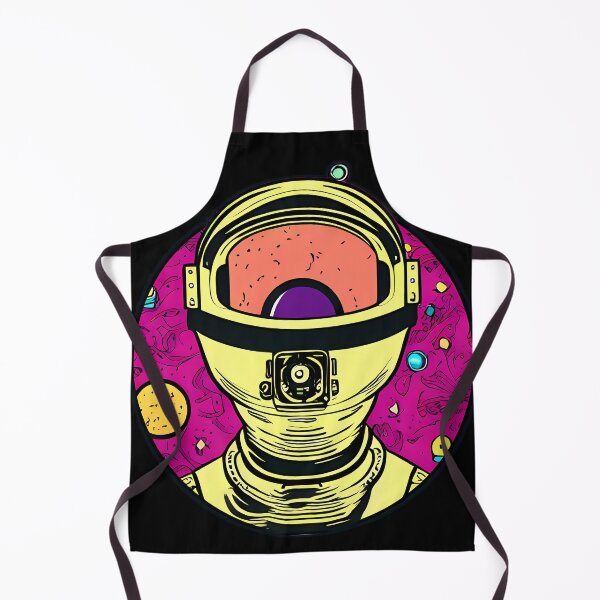 Item preview, Astronaut Head On Colorful Abstract Background designed and sold by nuel-art.