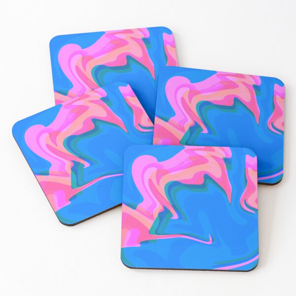 Item preview, Blue and Light Pink Tones Marble Pattern designed and sold by theprintedclub.