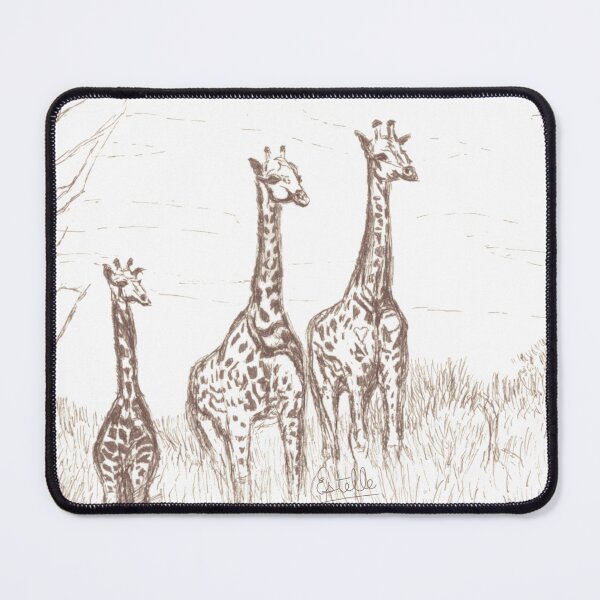 Item preview, Giraffes sepia designed and sold by EstelleNaturals.