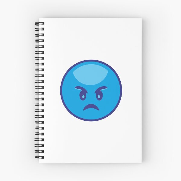 Item preview, I Hate You Angry blue Emoji designed and sold by bolkibox.