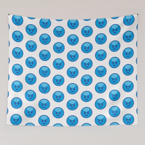 Item preview, I Hate You Angry blue Emoji designed and sold by bolkibox.